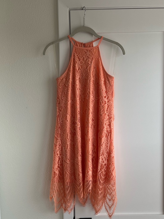love, Fire Dresses & Skirts - Lace Halter Dress in Coral
